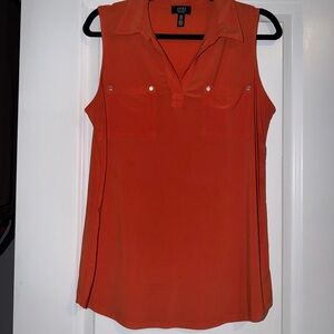Jones NY Orange Sleeveless Top